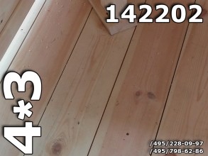Фото 142202-5  Прямоугольная беседка для дачи 3х4 с палубным полом толщиной 45 мм уложенным с зазором