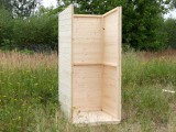 Фото 205001-2 Сборка туалета для дачи Эко домик: шаг 2 - собрана конструкция стенок из дерева.