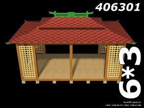 Фото 406301-1 Оригинальная крыша японской беседки Марико