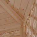 Фото 171003-2 Шестигранный потолок деревянной беседки